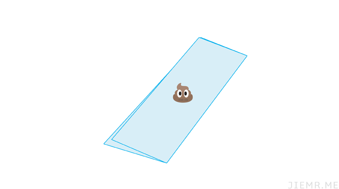 如何用一張衛生紙擦大便