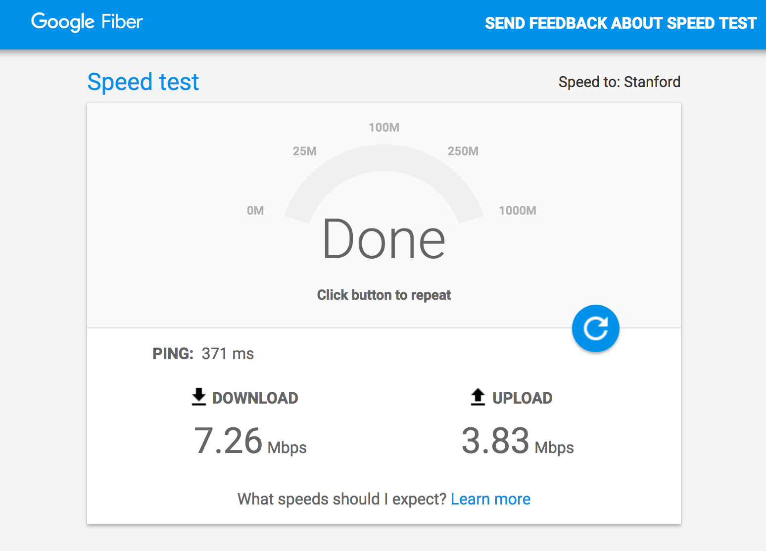 韓國網卡降速後上網的速度