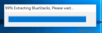 BlueStacks安裝進度條