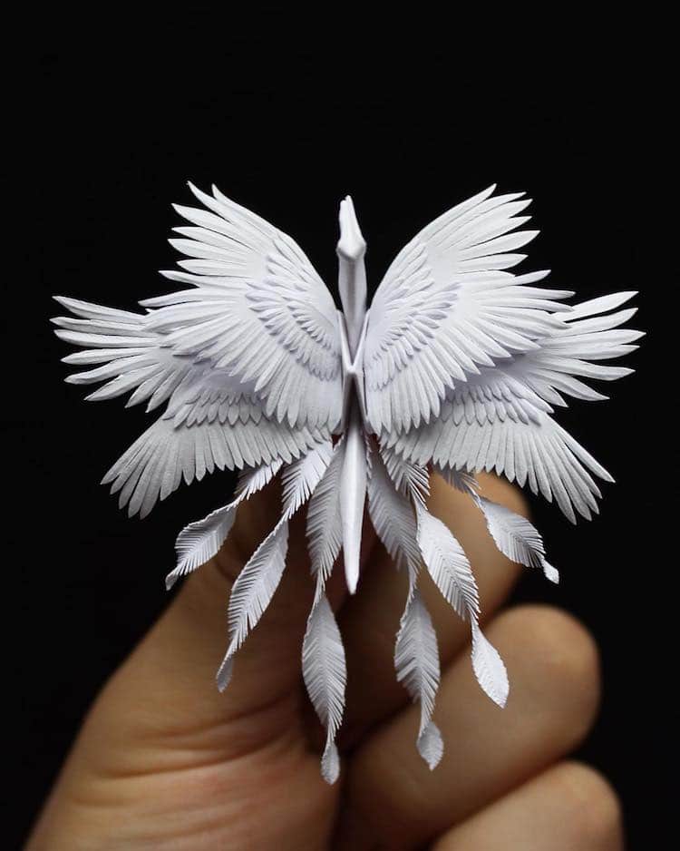 摺日本六翼紙鶴Paper_crane_14