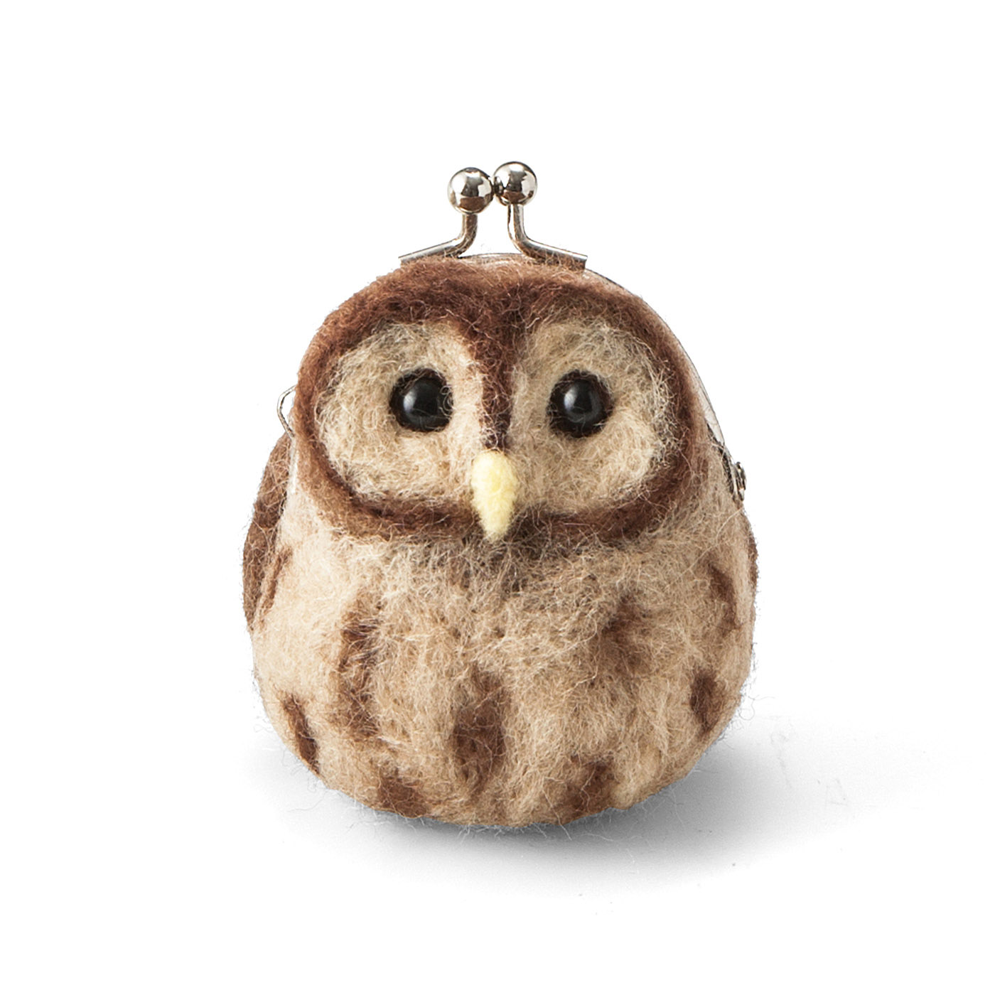 羊毛氈錢包貓頭鷹