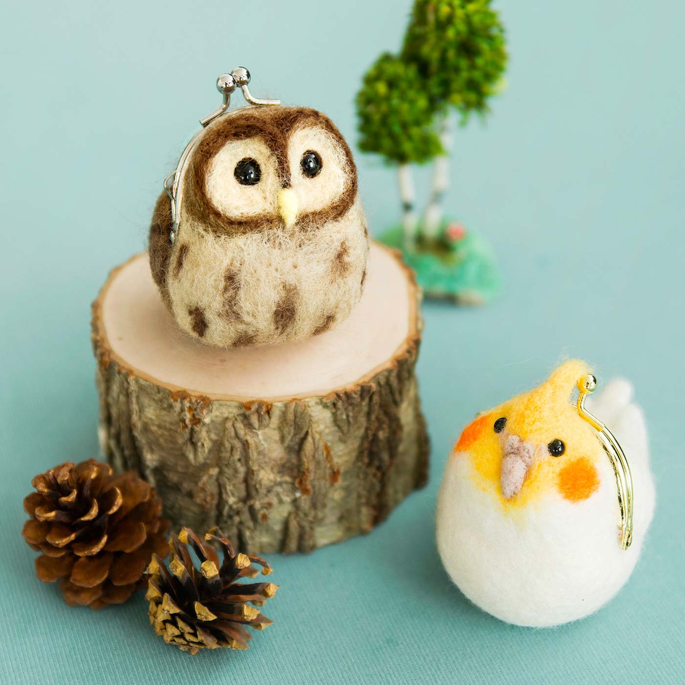 鳥科動物羊毛氈錢包