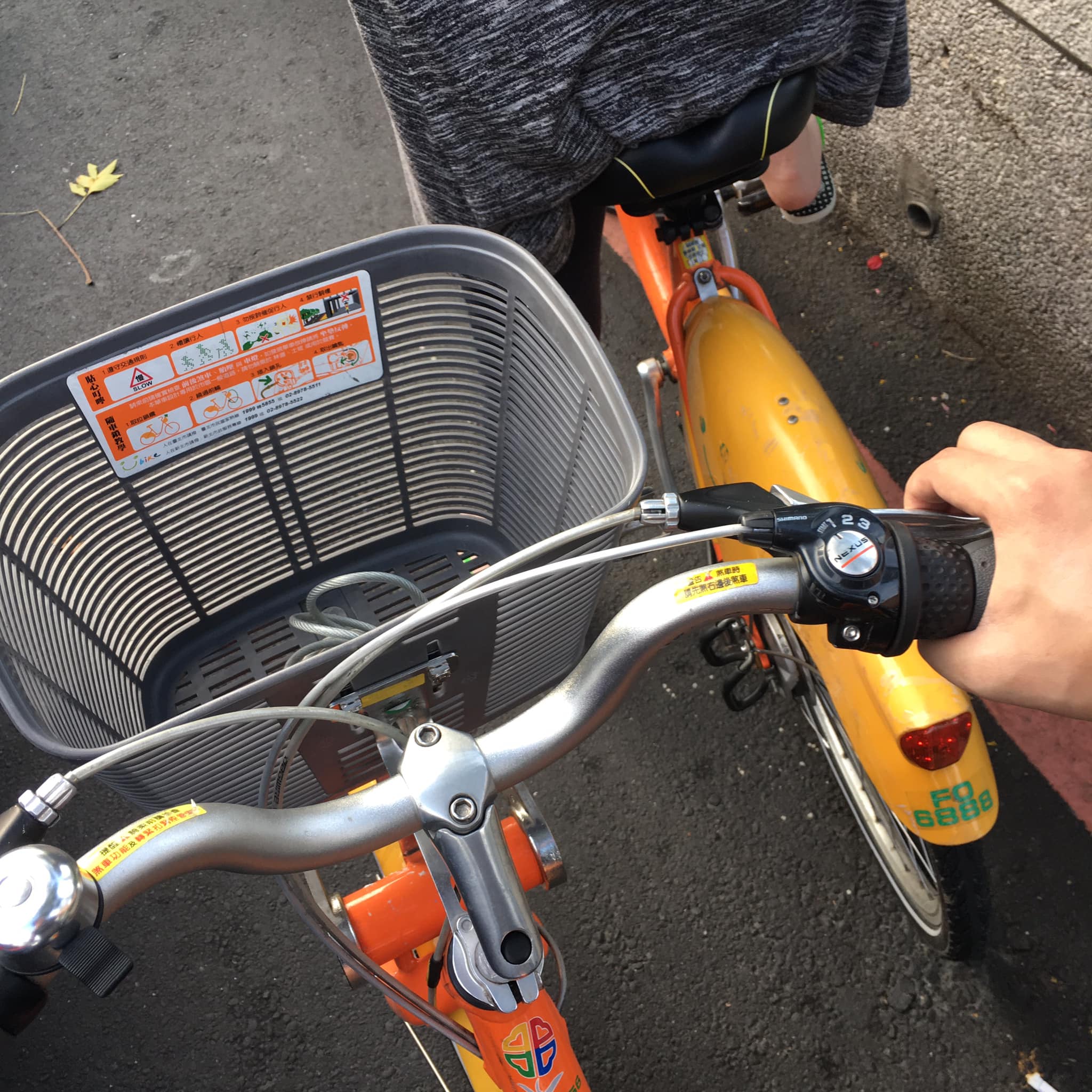 與蘿蔔糕女孩騎單車