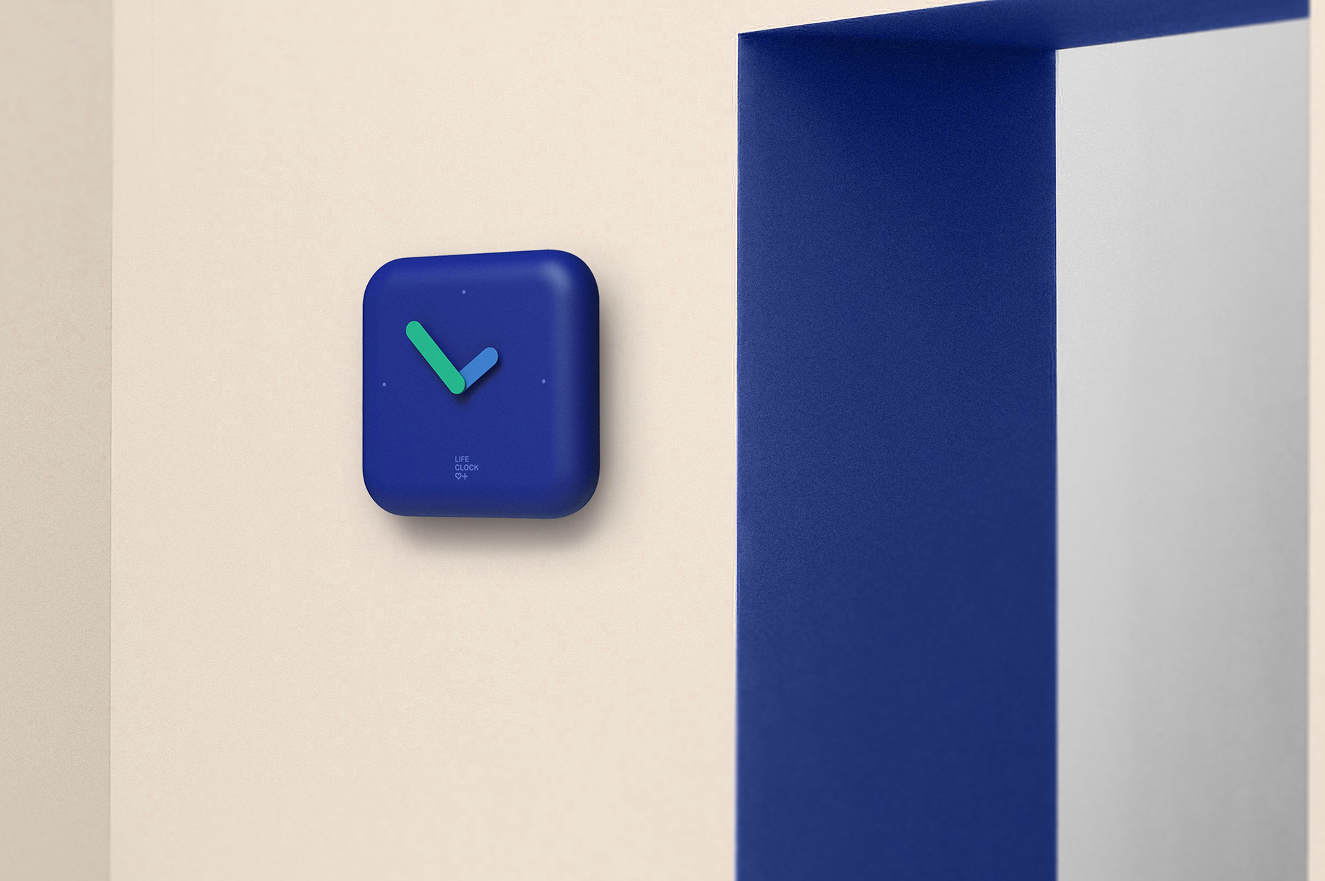 藍色防災包時鐘