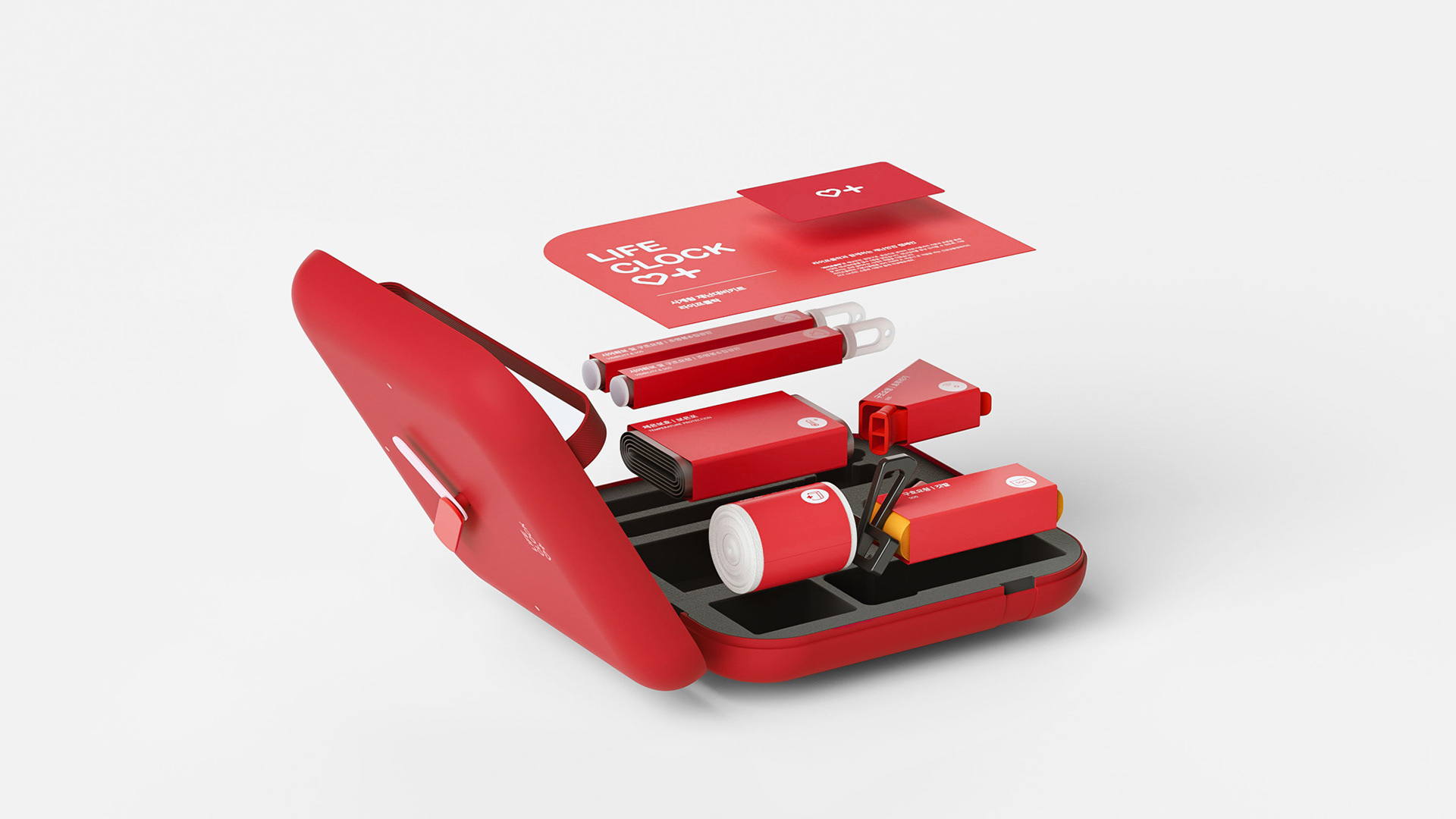 紅色時鐘防災包內容