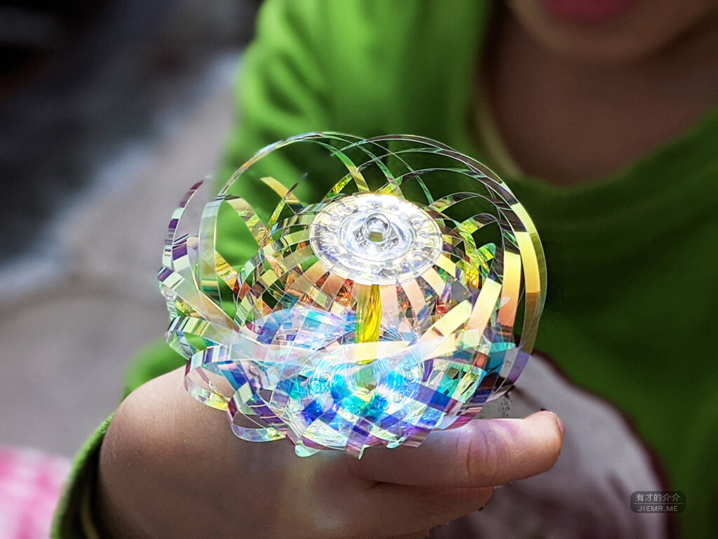 魔法泡泡棒轉變成花朵形狀