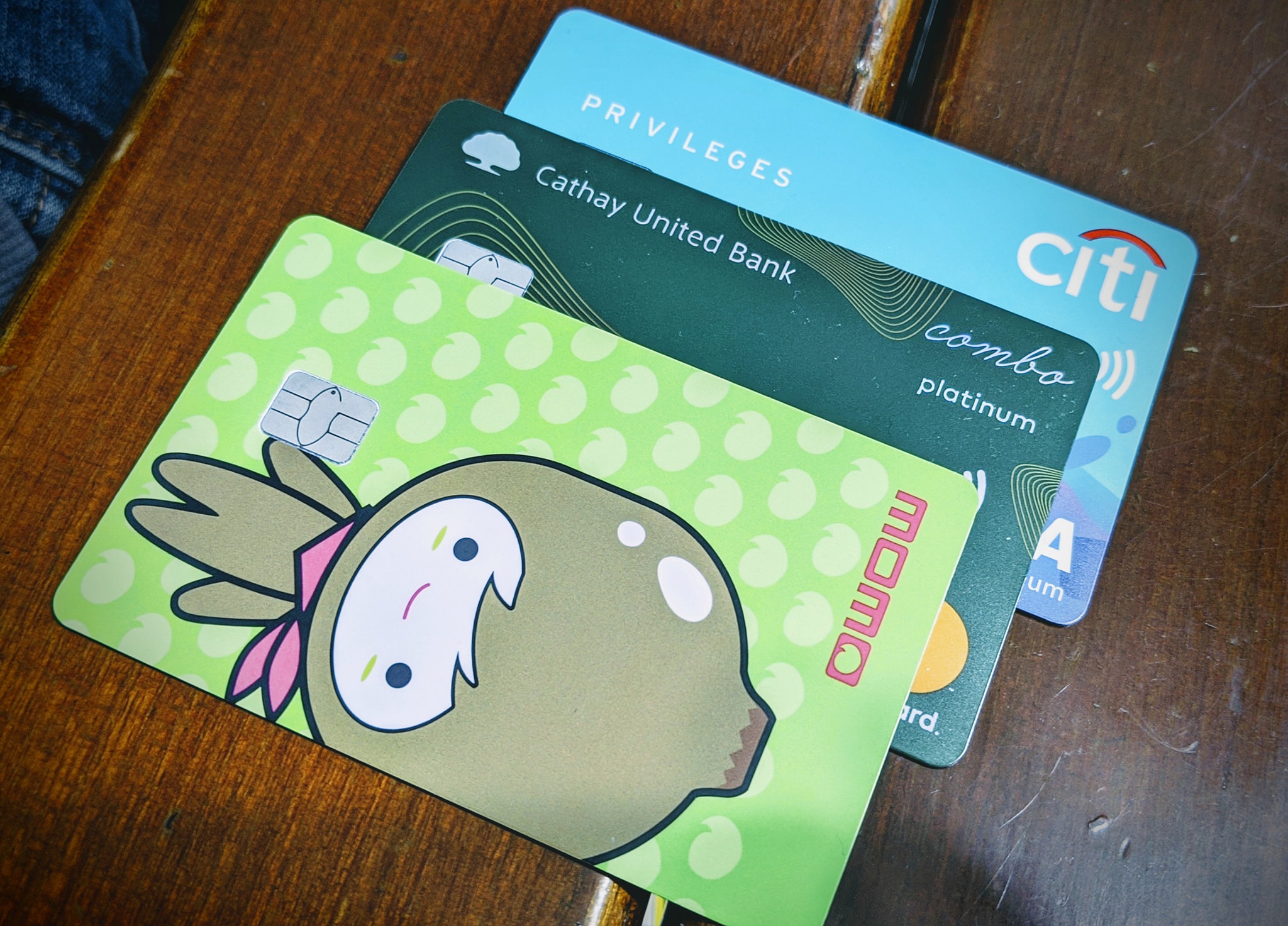 手上簡單的信用卡整理