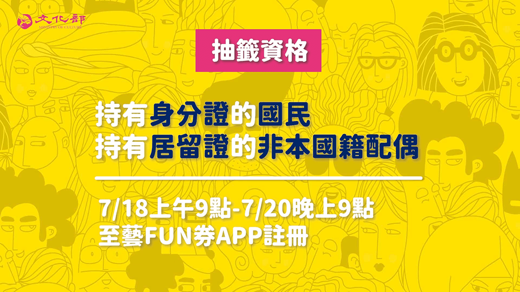 藝Fun卷振興經濟申請資格