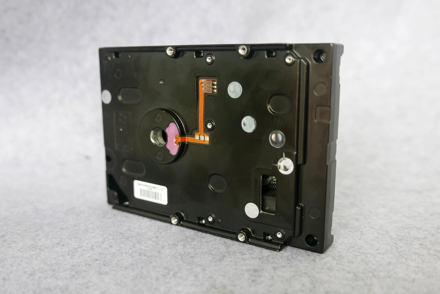 硬碟DIY改裝成時鐘的背面