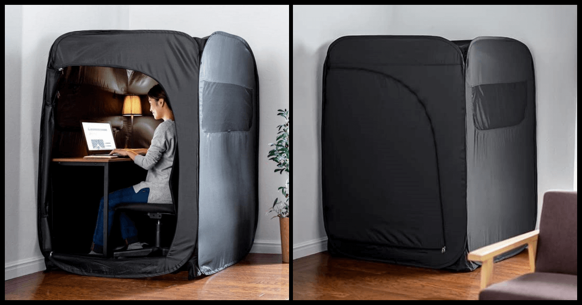 居家隔離辦公的帳篷